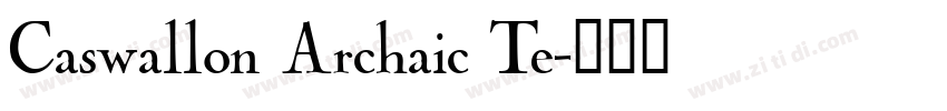 Caswallon Archaic Te字体转换